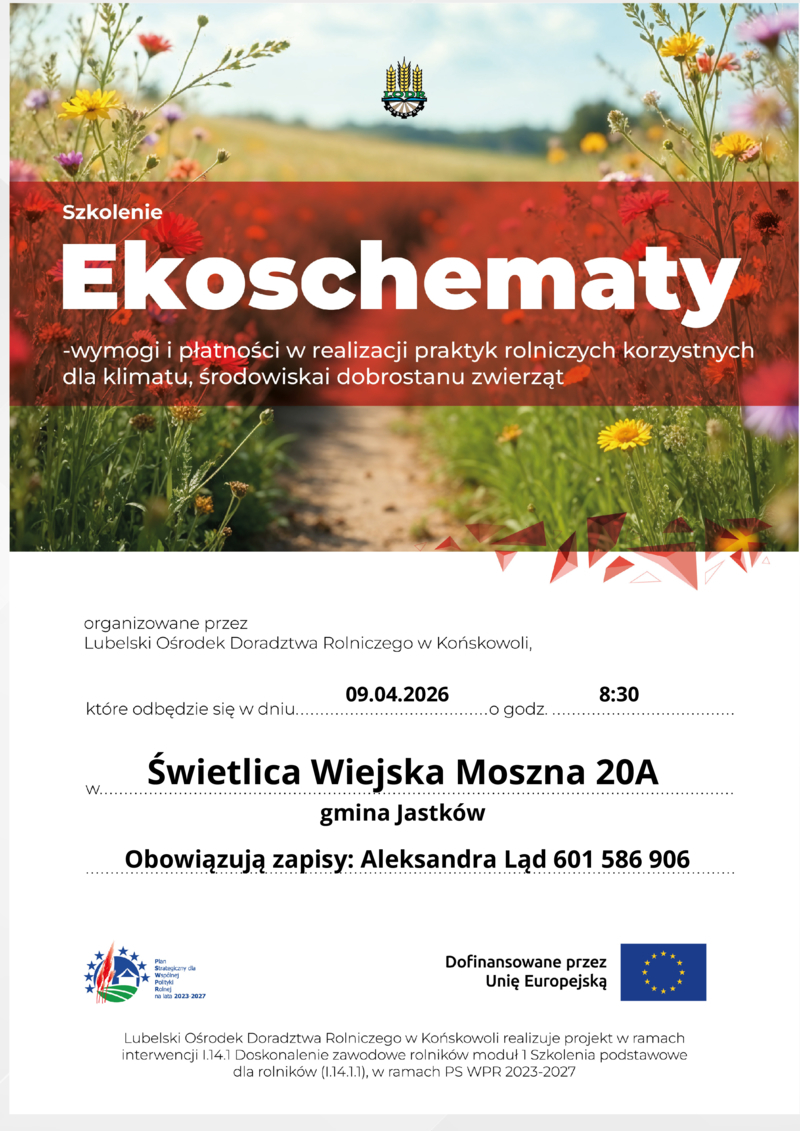 Zapraszamy na szkolenie! 